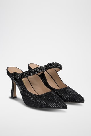 ##Mules à talons - Noir