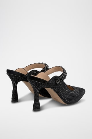 ##Mules à talons - Noir