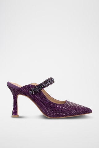 ##Mules à talons - Violet
