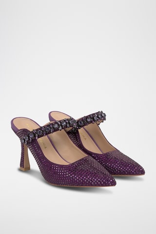 ##Mules à talons - Violet