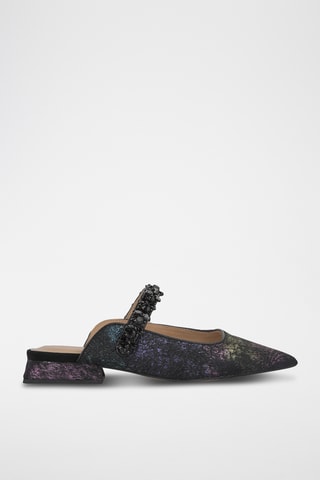 ##Mules en cuir - Noir
