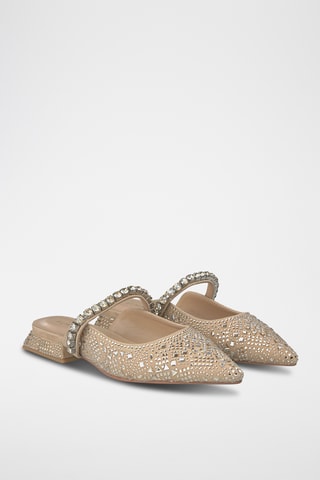 ##Mules en nubuck - Beige