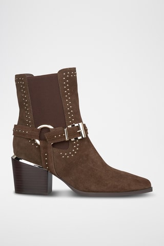 Bottines Chelsea en nubuck - Camel