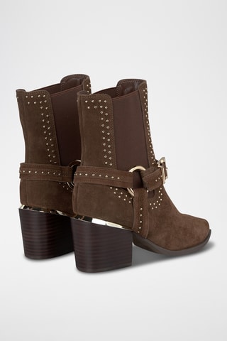 Bottines Chelsea en nubuck - Camel