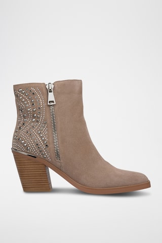 ##Bottines en nubuck - Noir