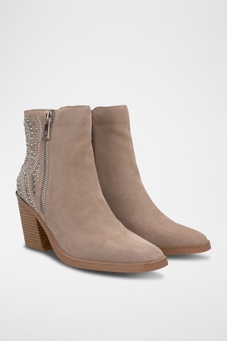 ##Bottines en nubuck - Noir