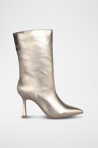 Bottines en cuir - Doré