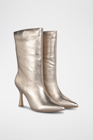 Bottines en cuir - Doré