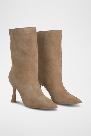 Bottines en nubuck - Camel