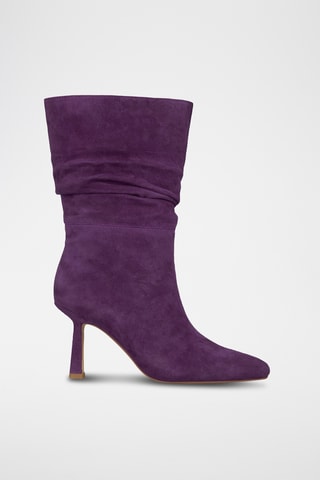 Bottines en nubuck - Violet