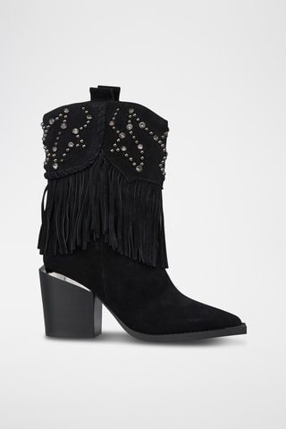 ##Bottines en nubuck - Noir