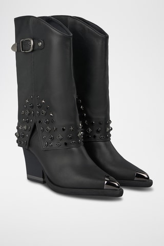Bottes en cuir - Noir