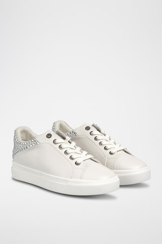 ##Baskets en cuir nappa - Blanc