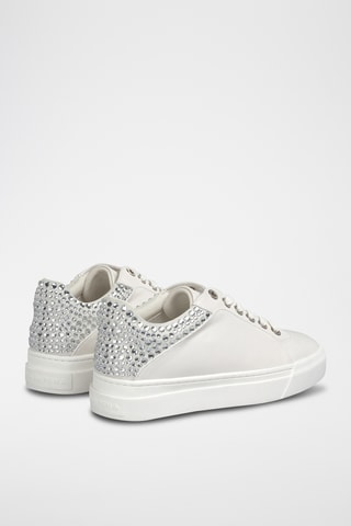 ##Baskets en cuir nappa - Blanc