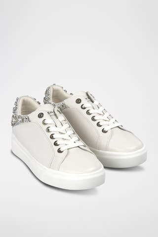 Baskets en cuir nappa - Blanc