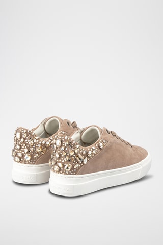 ##Baskets en nubuck - Taupe