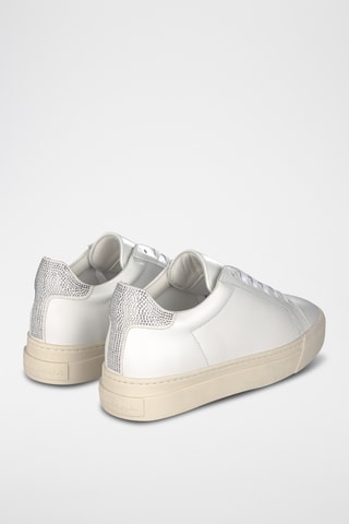 ##Baskets plateformes en cuir - Blanc