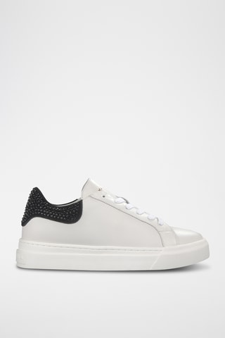 ##Baskets en cuir nappa - Blanc