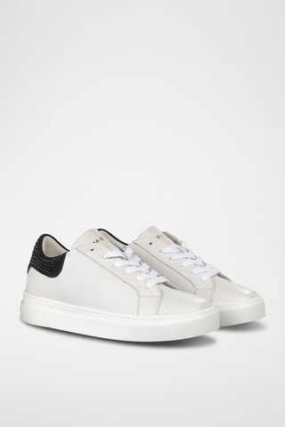 ##Baskets en cuir nappa - Blanc