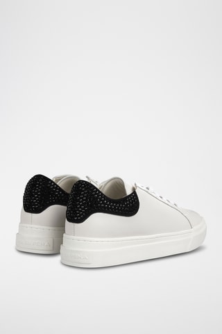 ##Baskets en cuir nappa - Blanc
