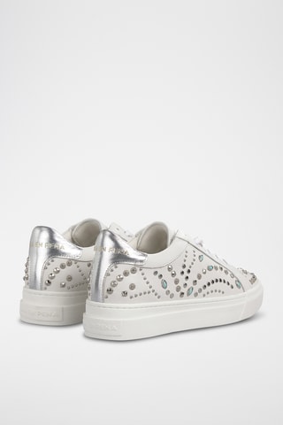 ##Baskets en cuir nappa - Blanc