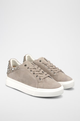 ##Baskets en nubuck - Taupe