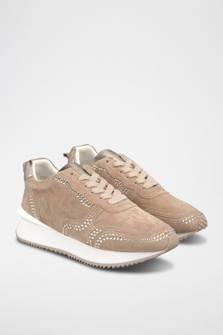 ##Baskets en nubuck - Beige