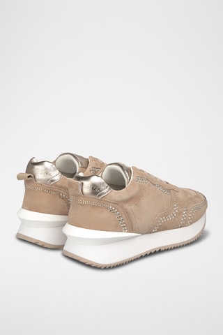 ##Baskets en nubuck - Beige