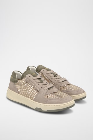 ##Baskets en nubuck - Kaki