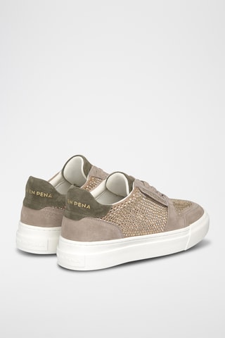 ##Baskets en nubuck - Kaki