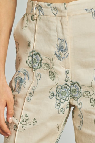##Pantalon taille haute - Ciel