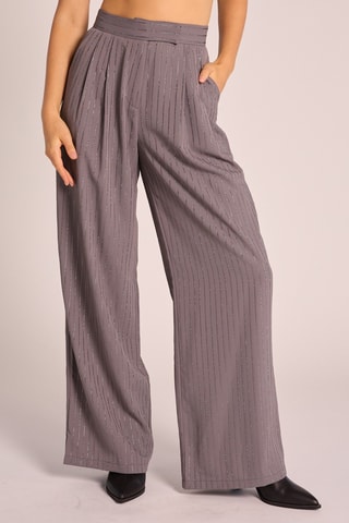##Pantalon taille haute - Gris foncé