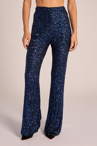 ##Pantalon taille haute - Bleu roi