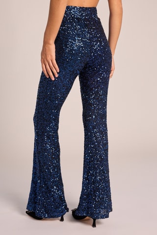 ##Pantalon taille haute - Bleu roi