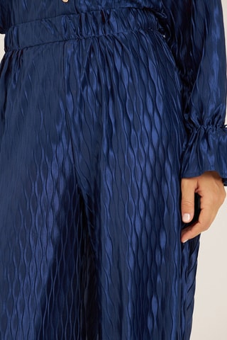 ##Pantalon taille haute - Bleu marine