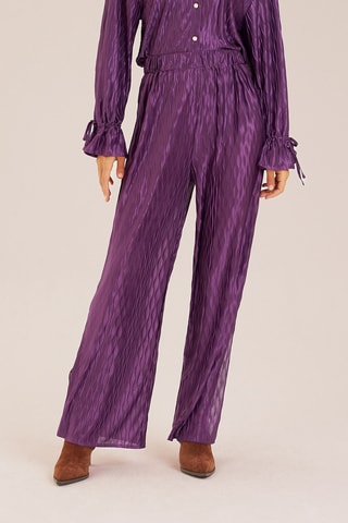 ##Pantalon taille haute - Violet