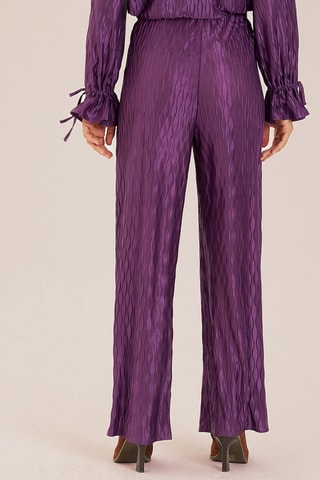 ##Pantalon taille haute - Violet
