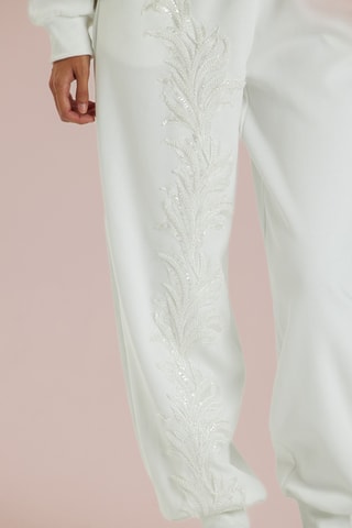 ##Jogging taille haute - Blanc