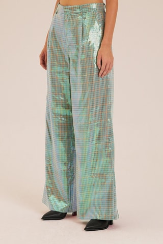 ##Pantalon taille haute - Vert clair