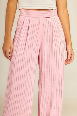 ##Pantalon droit - Rose