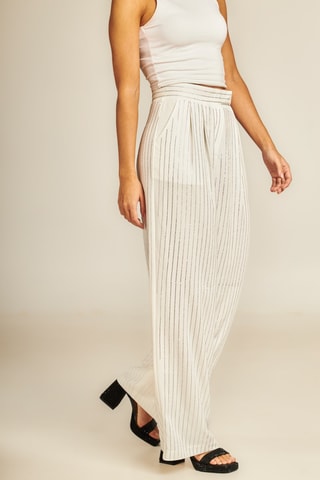 ##Pantalon droit - Blanc