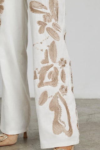 ##Jean droit - Blanc