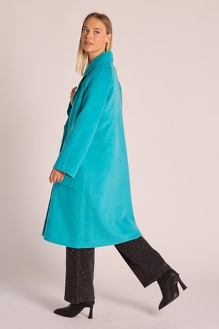 Manteau en laine - Turquoise