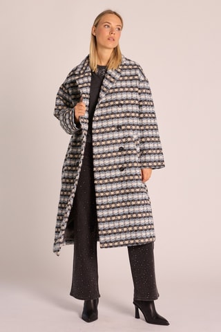 Manteau en laine - Bleu-gris