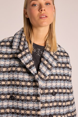 Manteau en laine - Bleu-gris
