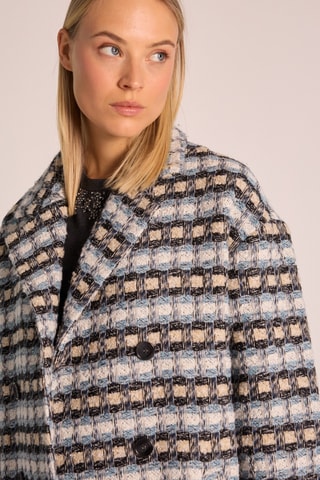 Manteau en laine - Bleu-gris