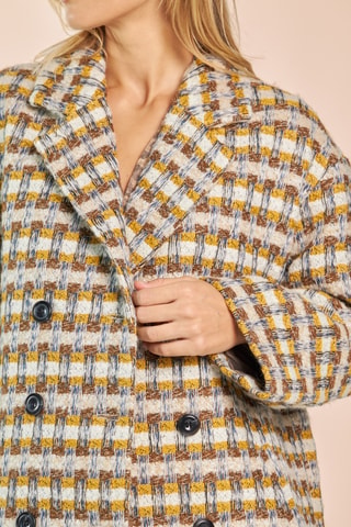 Manteau en laine - Jaune