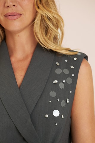 ##Veste sans manches - Gris