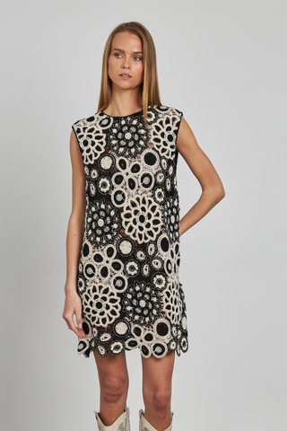 ##Robe droite - Noir et blanc