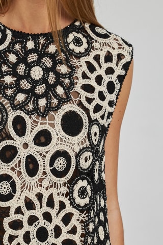 ##Robe droite - Noir et blanc